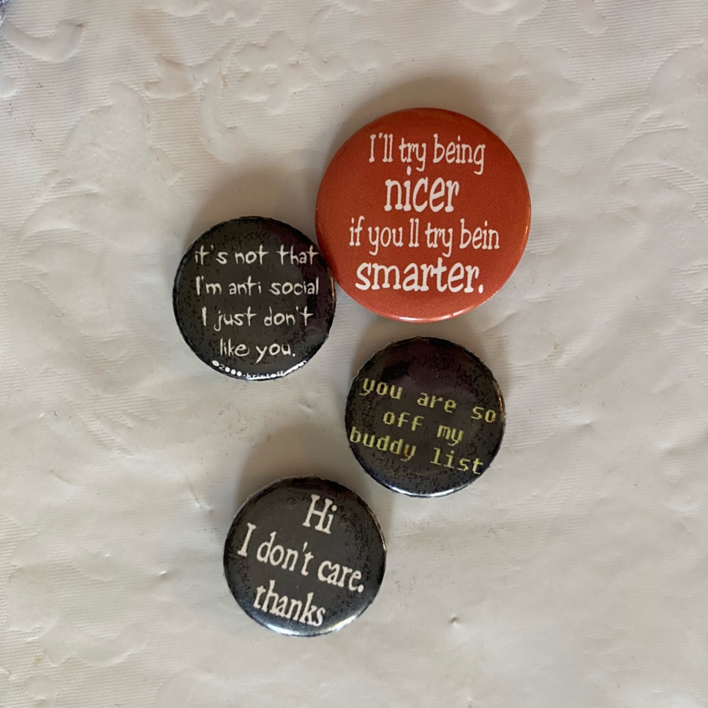 Anti-social pins